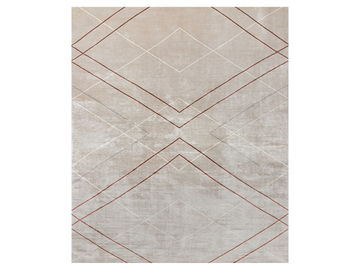 CORBUSIER CEDAR - Custom handmade silk rug by Edition Bougainville - view 2
